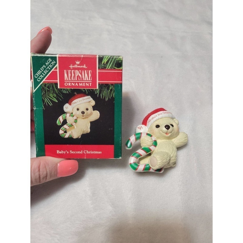 Hallmark Keepsake Collection Christmas ornament Baby 2nd Christmas Bear